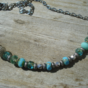 NINA (mixed bead necklace)