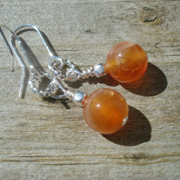 Autumn Orange Earrings