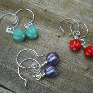 Melon Earrings (your choice)