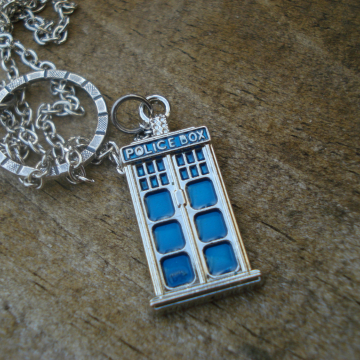TARDIS Lariat Necklace