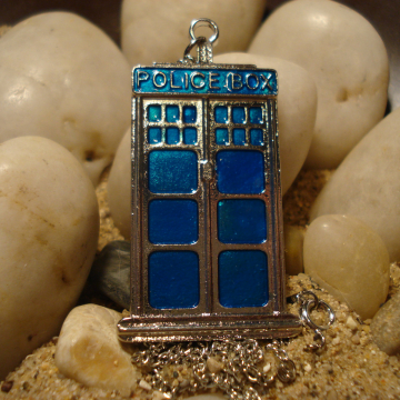Doctor Who  inspired TARDIS Necklace