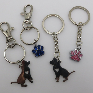 Pittie or Paw Keyring