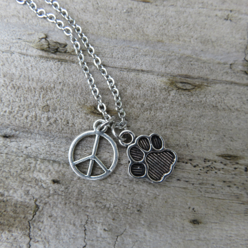 Peace & Paws Necklace