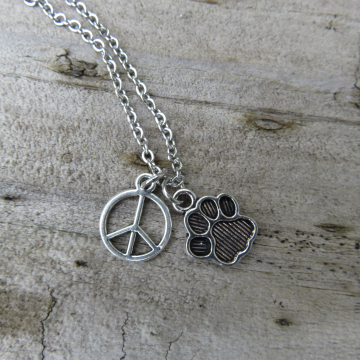 Peace & Paws Necklace