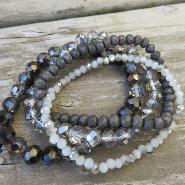 Bracelet Bundle (black and silver)