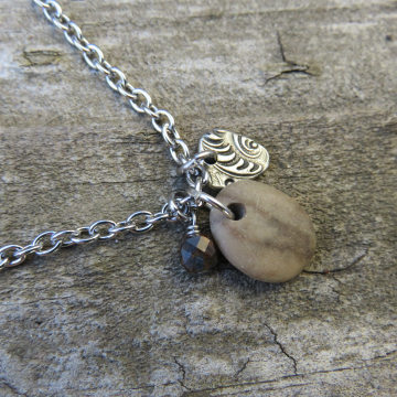 Charm Necklace with Pietersite