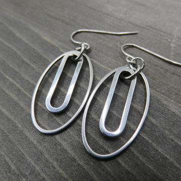 Thin x Oblong Earrings