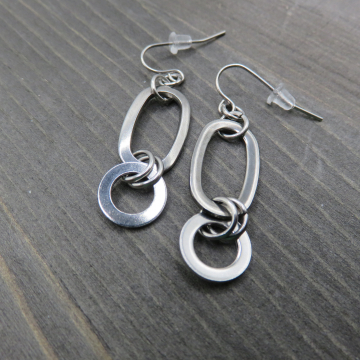 Oblong x Circle Earrings