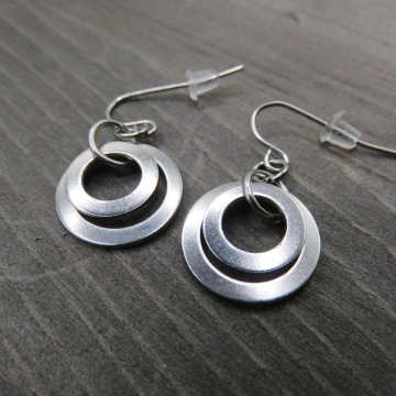 2 Circle Earrings