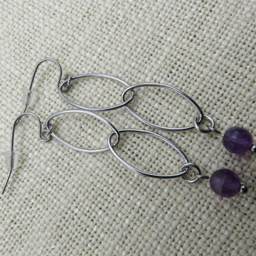 February 2024 - Amethyst Drop Earrings